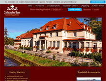 Tablet Screenshot of hotel-saechsisches-haus.de